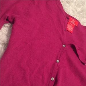 magenta cute cardigan / button up sweater !